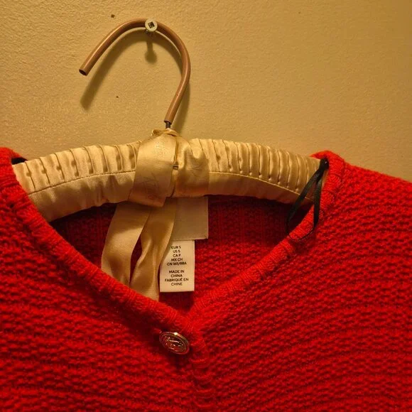 Red cropped sweater - Picture 3 of 3
